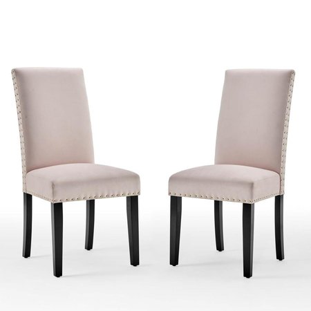 PATIO TRASERO Parcel Performance Velvet Dining Side Chairs - Pink PA2090017